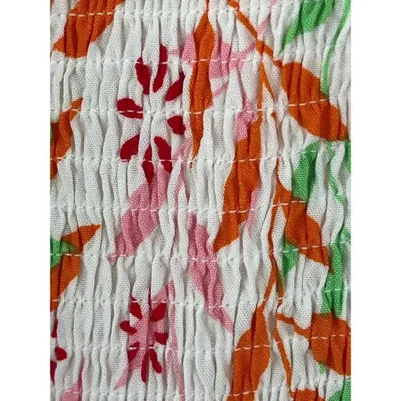 Zesica Women Dress Long summer Floral Size M high waist sleeveless one shoulder - Picture 9 of 10